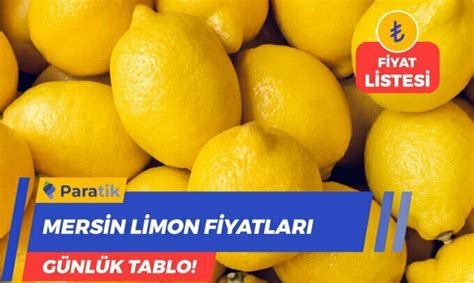 hal limon fiyatları